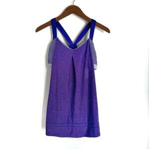 Lululemon rest less tank top with built in sports bra size 8